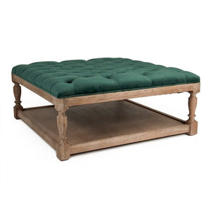 Square Tufted Ottoman (CFH136-Z E272 V093) Zentique