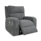 Parker House Polaris - Bizmark Grey Power Reclining Sofa And Recliner Grey 100% Polyester (W) Mpol-31ph-big