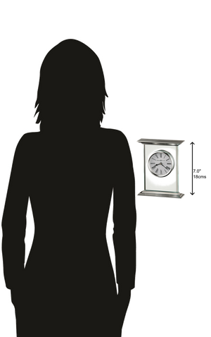 Hekman Furniture 645641 Clifton Tabletop Clock - Elegant Beveled Glass, Quartz Movement, Durable Design For Home Decor  Clifton Tabletop Clock 645641