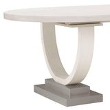 Brighton Trestle Table with Leaf Extension White with North Star Finish P378-DR-K2 Pulaski Furniture