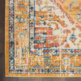 Nourison Passion PSN23 Machine Made Power-loomed Ornamental Border Indoor Only Bohemian Vintage Rug Ivory Yellow, Ivory Yellow 100% Polypropylene 99446809063