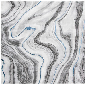 Safavieh Craft 819 Power Loomed Contemporary Rug IIX Grey / Blue CFT819N-9SQ