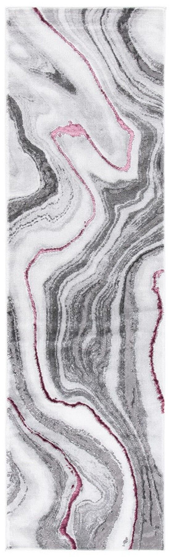 Safavieh Craft 819 Power Loomed Contemporary Rug IIX Grey / Wine CFT819S-212