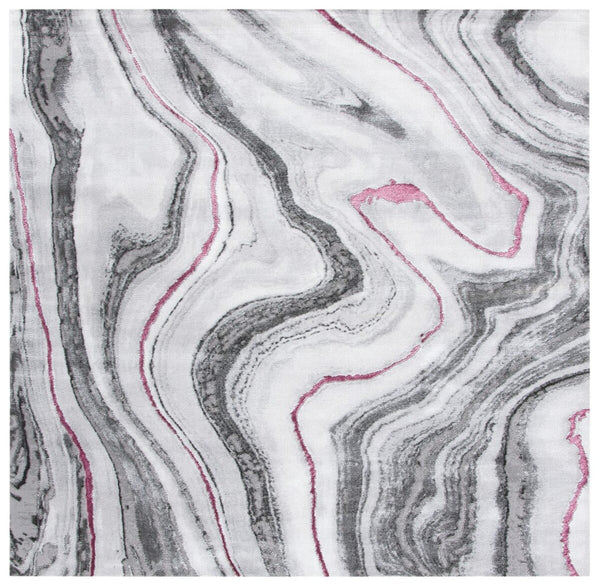 Safavieh Craft 819 Power Loomed Contemporary Rug IIX Grey / Wine CFT819S-212