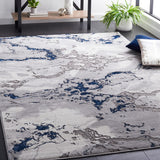 Safavieh Craft 800 CFT854 Power Loomed Contemporary Rug Grey / Blue CFT854G-210