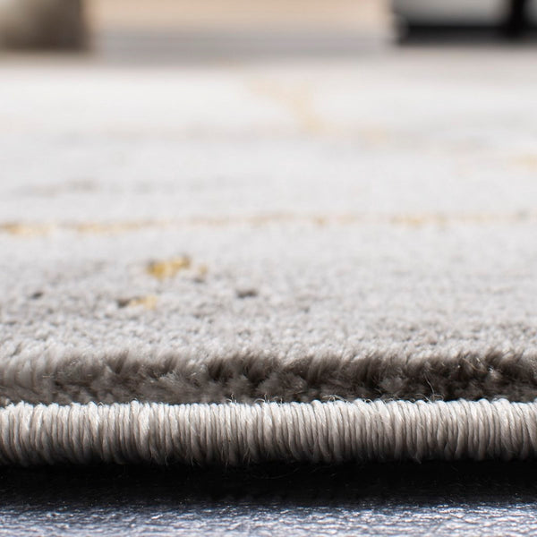 Safavieh Craft 877 Power Loomed 85% Polypropylene, 15% Polyester Contemporary Rug Grey / Gold CFT877F-2