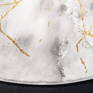 Safavieh Craft 877 Power Loomed 85% Polypropylene, 15% Polyester Contemporary Rug Grey / Gold CFT877F-2