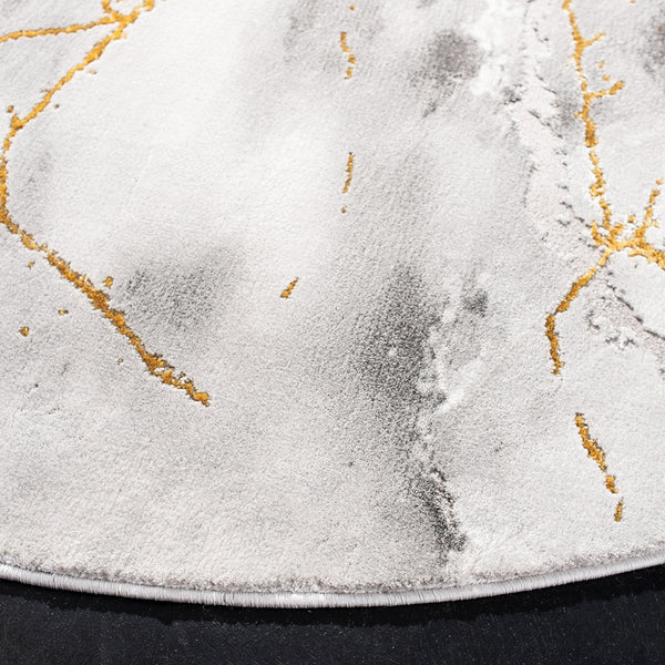 Safavieh Craft 877 Power Loomed 85% Polypropylene, 15% Polyester Contemporary Rug Grey / Gold CFT877F-2