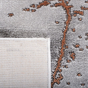 Safavieh Craft 877 Power Loomed Contemporary Rug Grey / Orange CFT877P-218