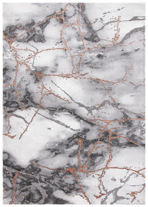 Safavieh Craft 877 Power Loomed Contemporary Rug Grey / Orange CFT877P-218