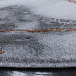 Safavieh Craft 877 Power Loomed Contemporary Rug Grey / Orange CFT877P-218