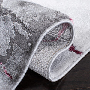 Safavieh Craft 877 Power Loomed Contemporary Rug IIX Grey / Wine CFT877S-218