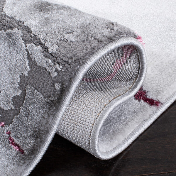 Safavieh Craft 877 Power Loomed Contemporary Rug IIX Grey / Wine CFT877S-218