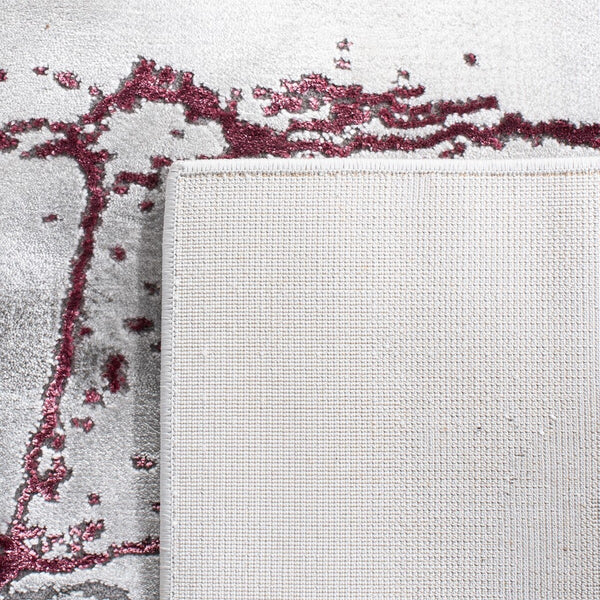 Safavieh Craft 877 Power Loomed Contemporary Rug IIX Grey / Wine CFT877S-218