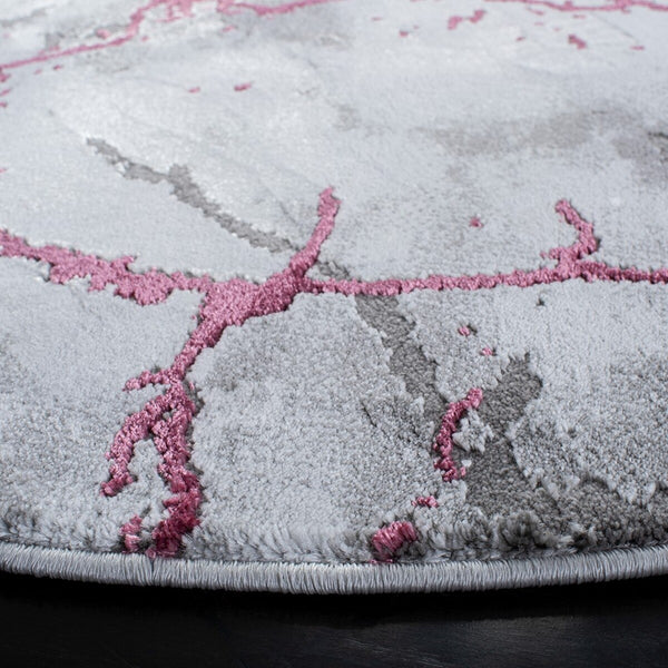 Safavieh Craft 877 Power Loomed Contemporary Rug IIX Grey / Wine CFT877S-218