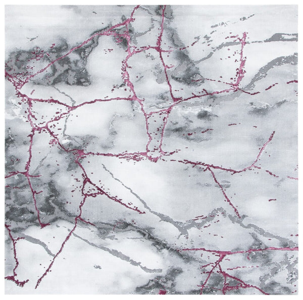 Safavieh Craft 877 Power Loomed Contemporary Rug IIX Grey / Wine CFT877S-218