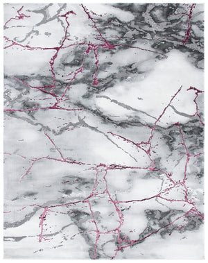 Safavieh Craft 877 Power Loomed Contemporary Rug IIX Grey / Wine CFT877S-218