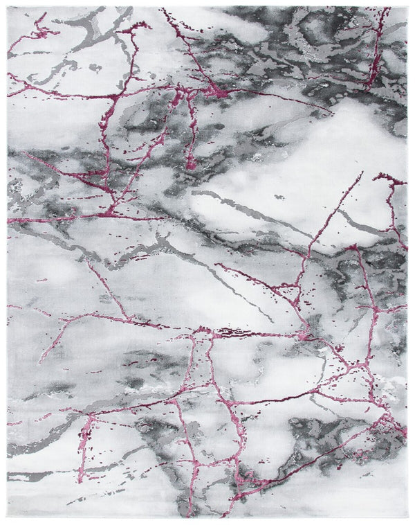 Safavieh Craft 877 Power Loomed Contemporary Rug IIX Grey / Wine CFT877S-218