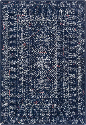 Surya Corfu Cfu-2304 2' X 3' Elegant Handmade Wool Rug - Global Inspired Designs For Any Room Decor Navy Wool Cfu2304-23