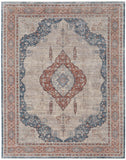 Feizy Rugs Marquette Polyester/Acrylic Machine Made Bohemian & Eclectic Rug Gray/Red/Blue 9'-6" x 12'-7"
