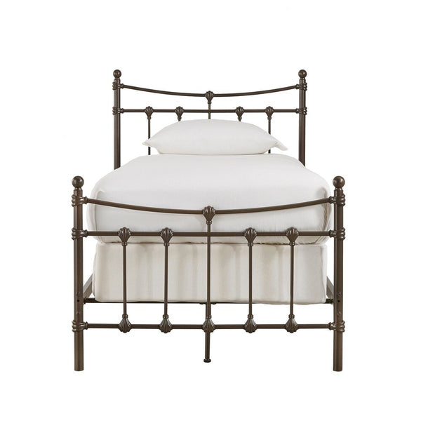 Homelegance By Top-Line Morten Dark Brown Steel Metal Bed Dark Brown Metal