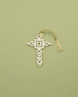 Lenox 2024 Snow Fantasies Cross Ornament Ivory, NO COLOR PORCELAIN 895771