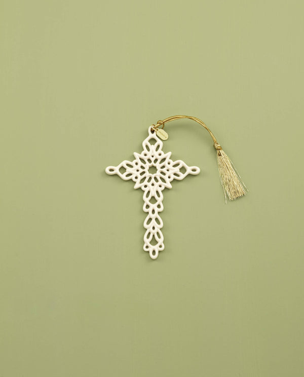 Lenox 2024 Snow Fantasies Cross Ornament Ivory, NO COLOR PORCELAIN 895771