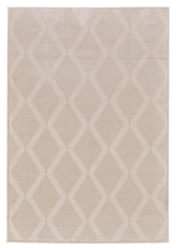 Feizy Rugs Prasad Modern Geometric Rug - Durable Polypropylene Blend, Stain Resistant, Stylish For Any Space Ivory,Tan Polypropylene,Polyester 6703678fcrm000g99