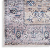 Nourison Brilliance Machine Washable WSB03 Machine Made Power-loomed Ornamental Border Indoor Only Vintage Bohemian Rug Blush, Blush 100% Polyester 99446914125