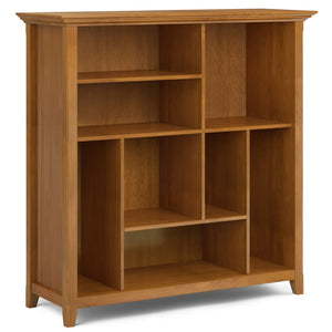 English Elm Amherst Multi Cube Bookcase & Storage Unit - Solid Wood, Light Golden Brown, Stylish & Functional Design B136P158345