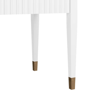 A.R.T. Furniture Eave Sideboard with Luxurious Stone Top for Contemporary Living Spaces and Elegant Storage Solutions White 436251-1866