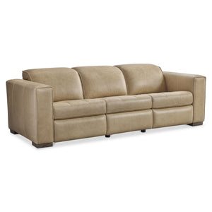 Bernhardt Bernhardt Power Reclining Leather Sofa Modern Living Room Comfort Tailored Design 407RLO