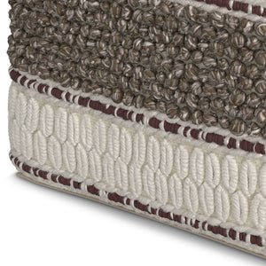 English Elm Grady Square Pouf - Handcrafted Earth Tone Accent For Comfort, Seating, Or Footstool Use B136P159322