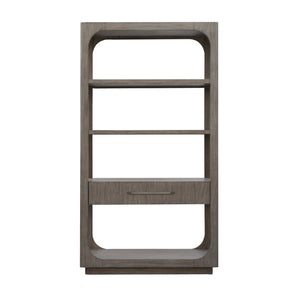 Scott Living Home Griffith Etagere Gray with Light Wood Finish P367DJ305 Pulaski Furniture