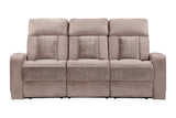 Parker Living Equinox - Mushroom Power Reclining Sofa with Drop Down Table Mushroom MEQU#834PH-MURM Parker House