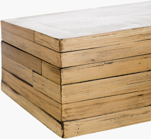 Surya Cane Garden Decorative Accent - Stylish Global Charm For Home Décor, Durable Wood, Easy Care! Brown Bamboo,Manufactured Wood Cgn009-set