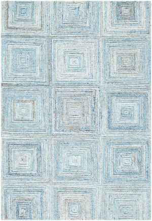 Calgary CGR-2301 9' x 12' Handmade Rug CGR2301-912  Ice Blue, Pale Blue, Light Blue, Sky Blue, Dark Blue Surya
