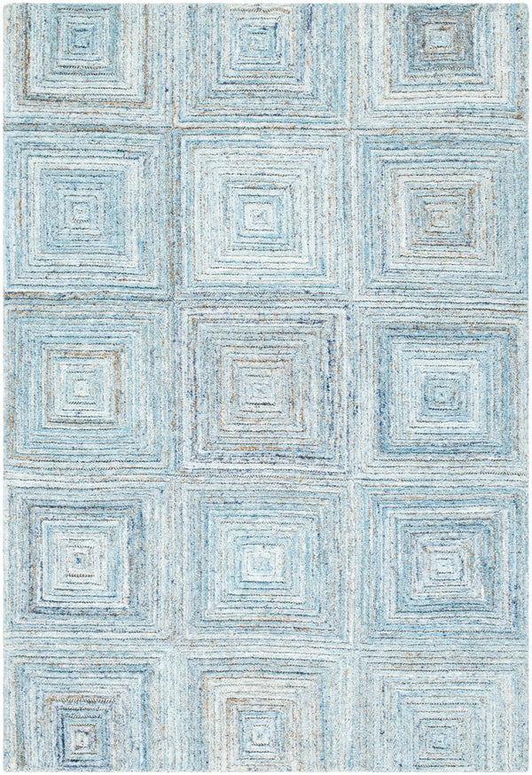 Calgary CGR-2301 9' x 12' Handmade Rug CGR2301-912  Ice Blue, Pale Blue, Light Blue, Sky Blue, Dark Blue Surya