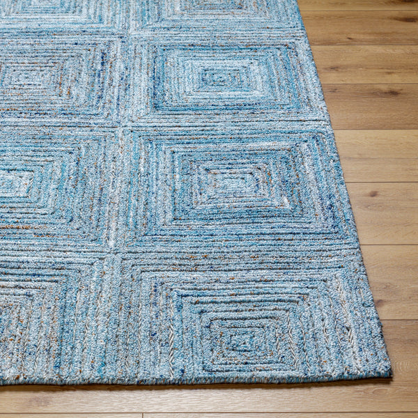Calgary CGR-2301 9' x 12' Handmade Rug CGR2301-912  Ice Blue, Pale Blue, Light Blue, Sky Blue, Dark Blue Surya