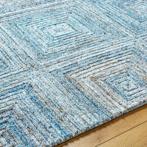 Calgary CGR-2301 9' x 12' Handmade Rug CGR2301-912  Ice Blue, Pale Blue, Light Blue, Sky Blue, Dark Blue Surya