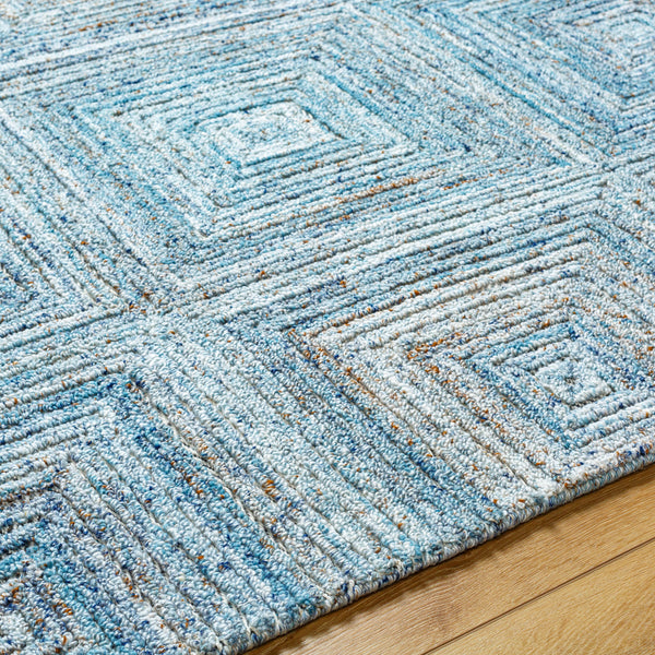 Calgary CGR-2301 9' x 12' Handmade Rug CGR2301-912  Ice Blue, Pale Blue, Light Blue, Sky Blue, Dark Blue Surya