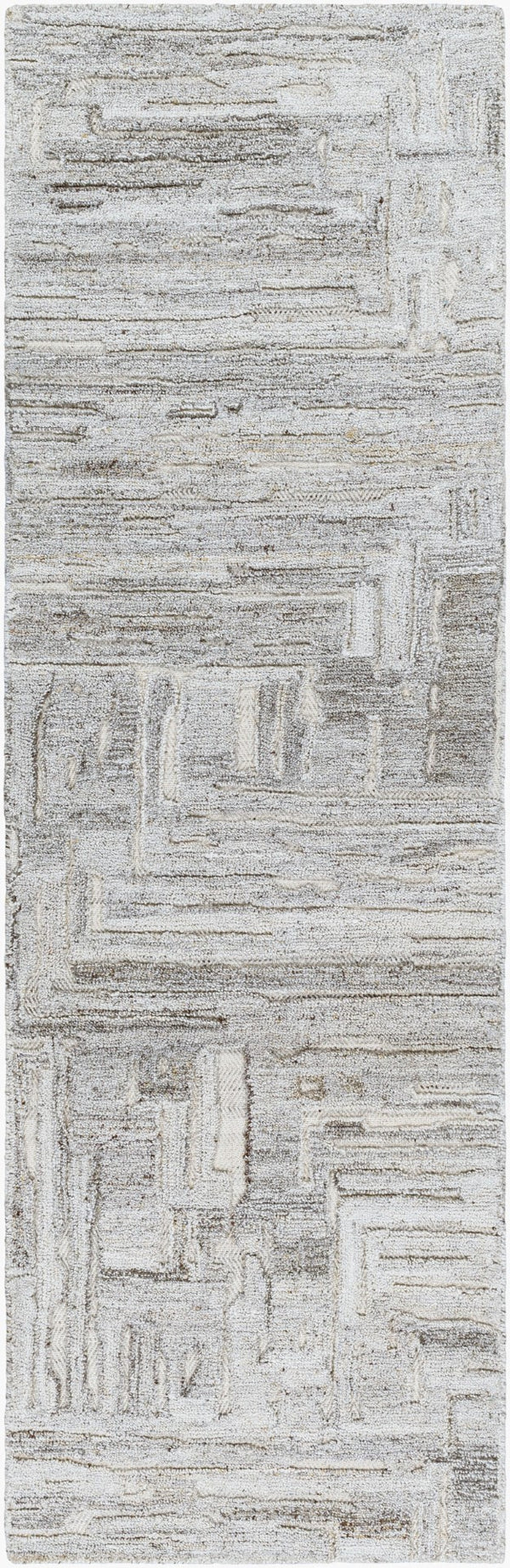 Surya Calgary Eco-friendly Hand Tufted 2' X 3' Rug - Luxurious Comfort, Modern Style & Durability Off,White Recycled Pet Yarn Cgr2302-268