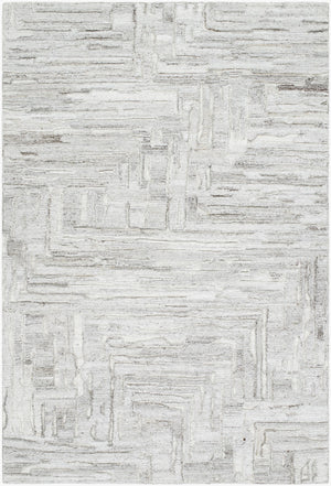 Surya Calgary Eco-friendly Hand Tufted 2' X 3' Rug - Luxurious Comfort, Modern Style & Durability Off,White Recycled Pet Yarn Cgr2302-23