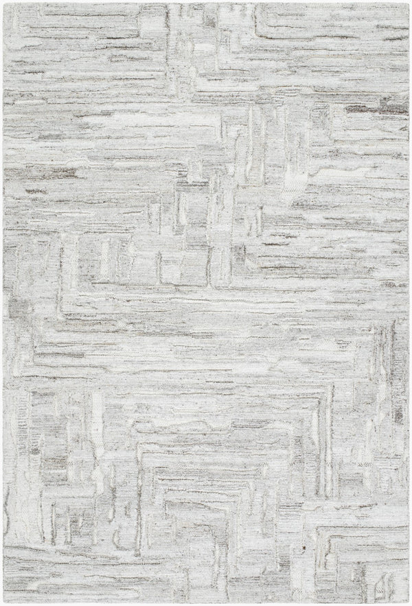 Surya Calgary Eco-friendly Hand Tufted 2' X 3' Rug - Luxurious Comfort, Modern Style & Durability Off,White Recycled Pet Yarn Cgr2302-23