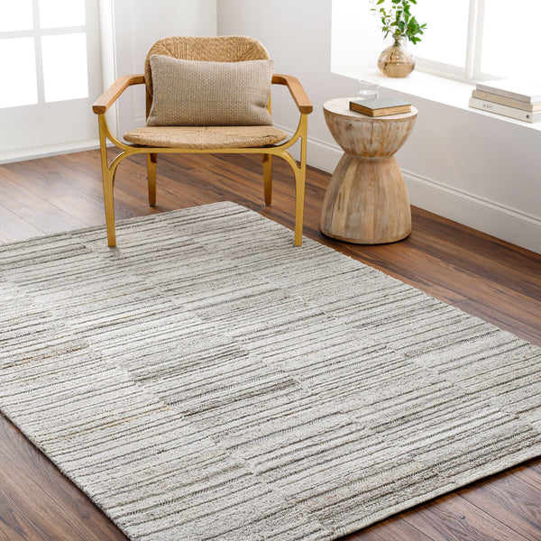 Calgary CGR-2303 9' x 12' Handmade Rug CGR2303-912  Light Gray, Gray, Charcoal, Beige, Brown Surya