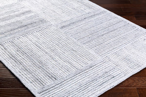 Surya Calgary Eco-friendly Hand Tufted 2' X 3' Rug - Luxurious Comfort, Modern Style & Durability Light Slate Recycled Pet Yarn Cgr2304-23