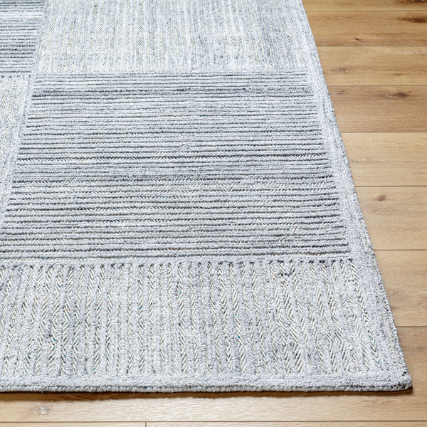 Calgary CGR-2304 9' x 12' Handmade Rug CGR2304-912  Light Slate, Cream Surya