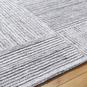 Surya Calgary Eco-friendly Hand Tufted 2' X 3' Rug - Luxurious Comfort, Modern Style & Durability Light Slate Recycled Pet Yarn Cgr2304-23