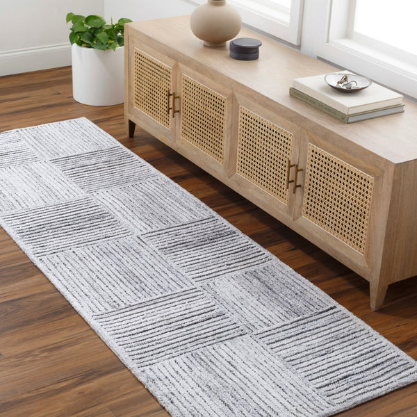 Surya Calgary Eco-friendly Hand Tufted 2' X 3' Rug - Luxurious Comfort, Modern Style & Durability Light Slate Recycled Pet Yarn Cgr2304-268