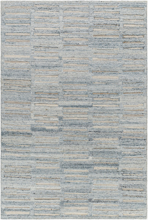 Surya Calgary Eco-friendly Hand Tufted 2' X 3' Rug - Luxurious Comfort, Modern Style & Durability Pale Blue Recycled Pet Yarn Cgr2306-1014